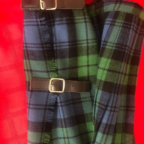 Vintage Mosbrook Authentic Wool Pleated Tartan Plaid Skirt Made in Gr Br… - Picture 9 of 13